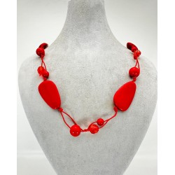 Kırmızı Taşlı Kolye